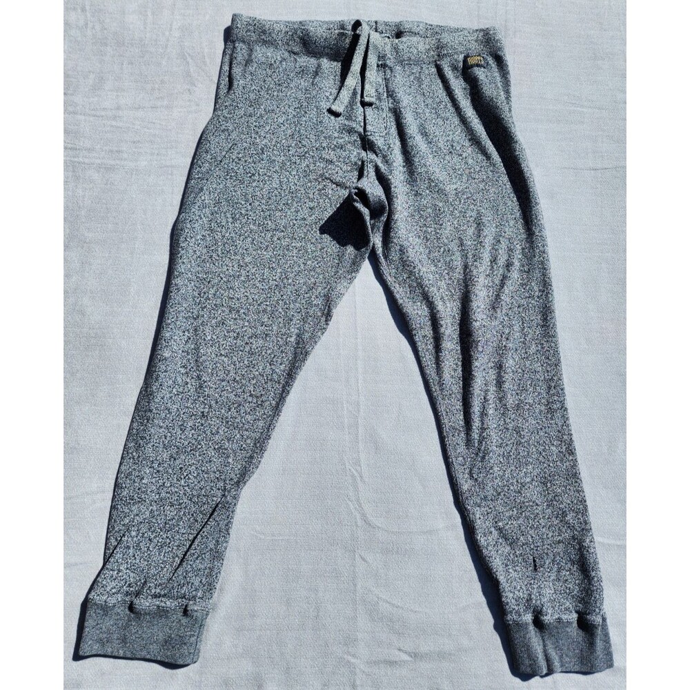 Roots Original boyfriend sweatpants in salt and pepper grey Size L Drawstring